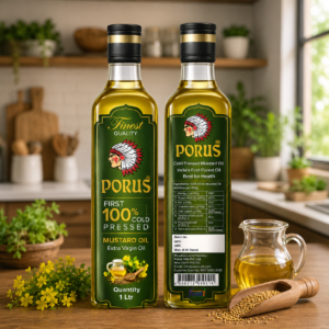 PORUS First 100% Cold Pressed Mustard Oil (Extra Virgin)