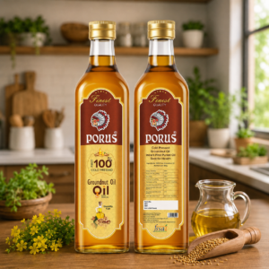 PORUS First 100% Cold Pressed Groundnut Oil (Extra Virgin)