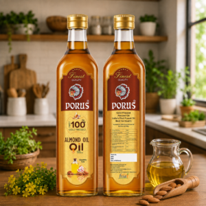 PORUS First 100% Cold Pressed Almond Oil (Extra Virgin)